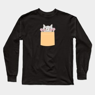 Pocket cat Long Sleeve T-Shirt